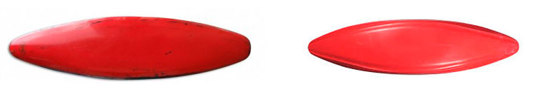 Casco plano y casco redondo