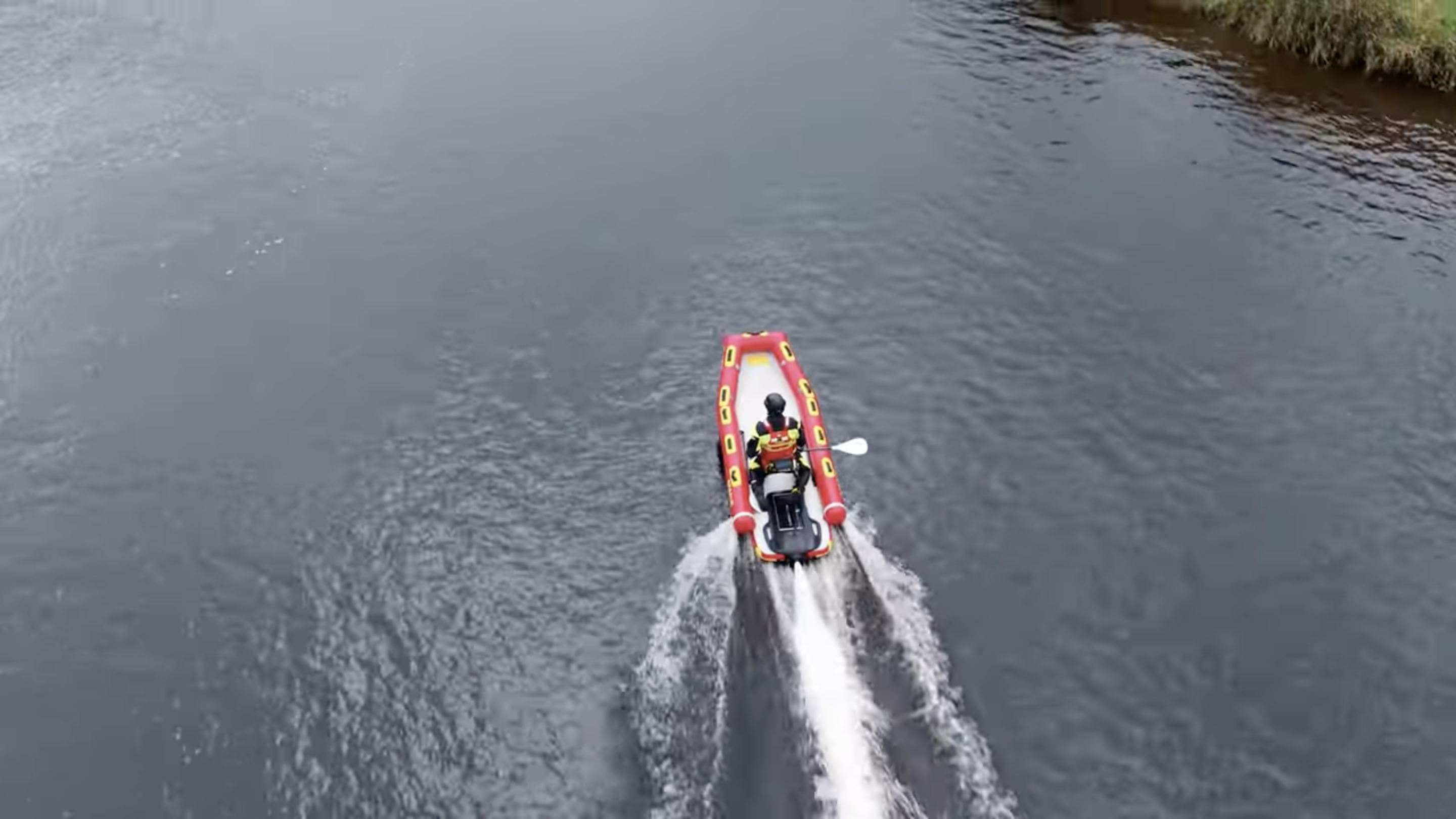 Probando el Jet Sled de Water rescue Systems International