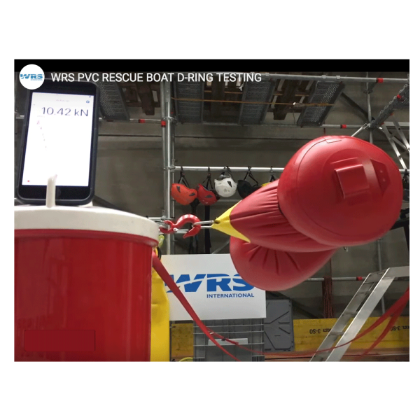 Water Rescue international: Test de anillos D ancladas a las embarcaciones